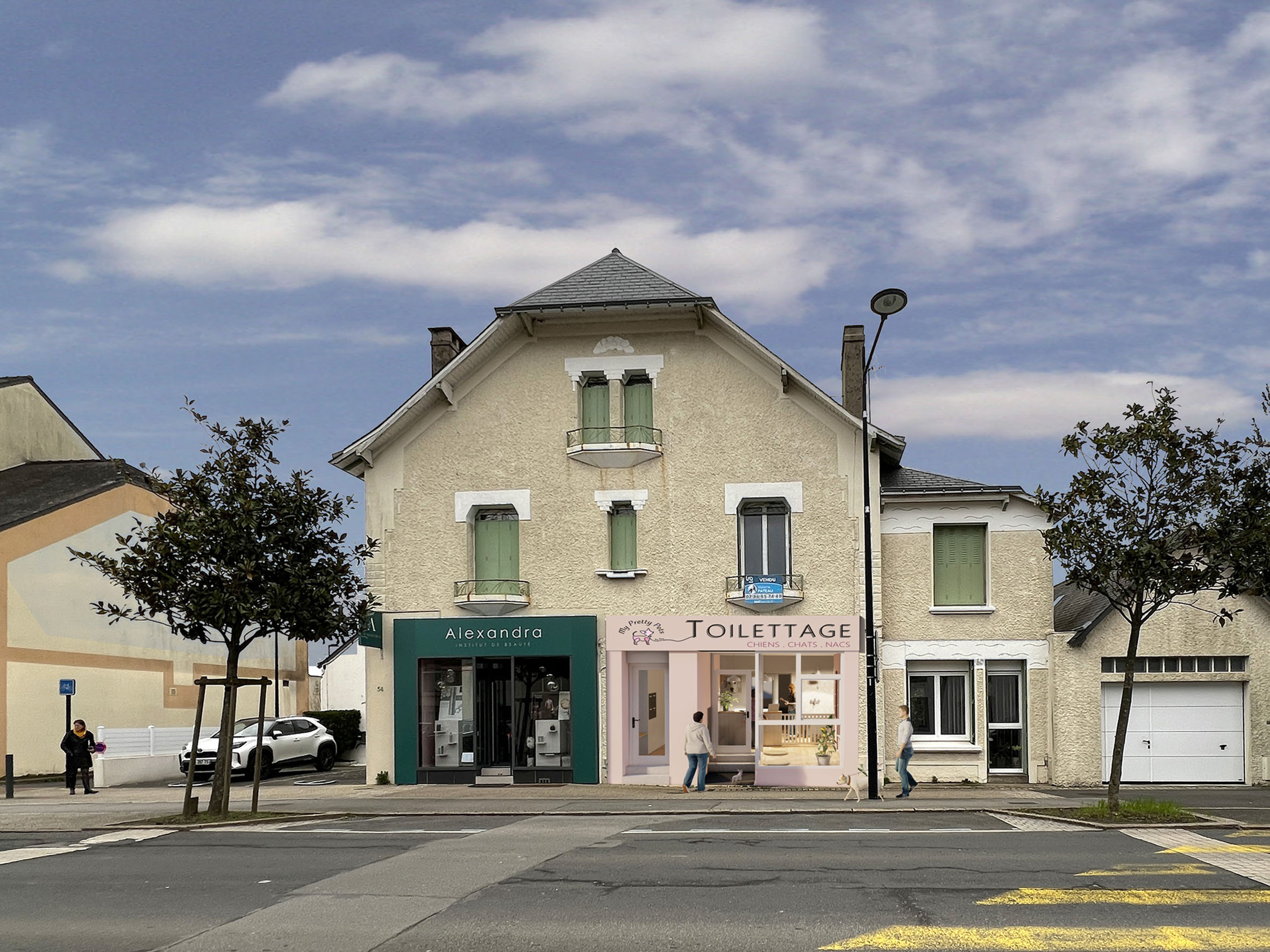 Aménagement d'un salon de toilettage à Sautron