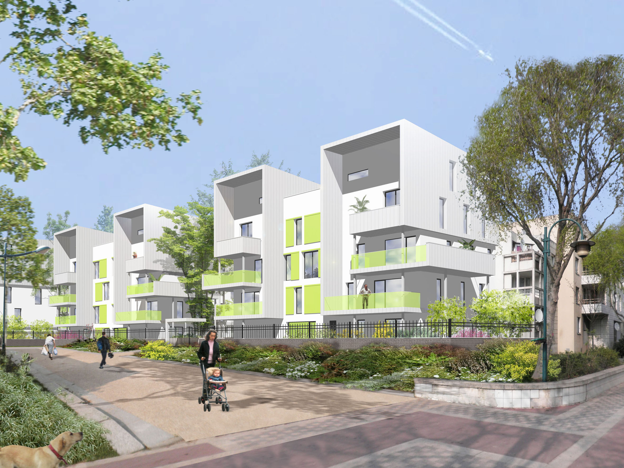 Construction de logements collectifs à Gennevilliers