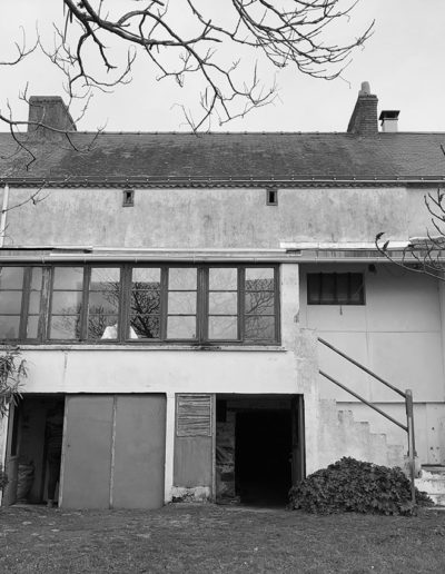 Façade sur jardin avant travaux