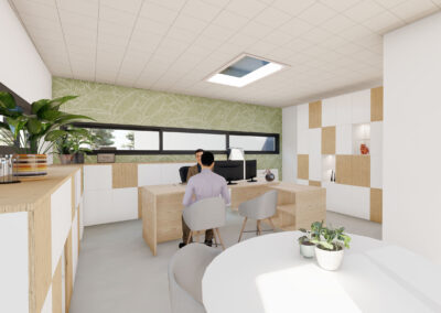 Rénovation de bureaux à Nozay